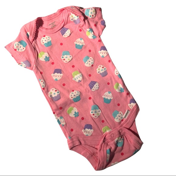 Onesie Cupcake + Summer Flowers Bodysuits Baby 3-6 Months - Picture 2 of 6